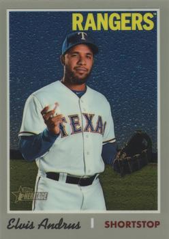 2019 Topps Heritage - Chrome (Walmart Exclusives) #THC-303 Elvis Andrus Front
