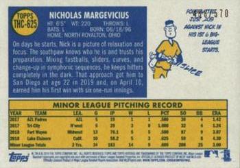 2019 Topps Heritage - Chrome (Walmart Exclusives) #THC-625 Nick Margevicius Back