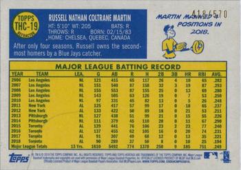 2019 Topps Heritage - Chrome Refractor (Walmart Exclusives) #THC-19 Russell Martin Back