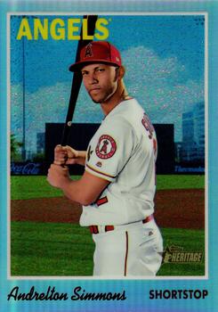 2019 Topps Heritage - Chrome Refractor (Walmart Exclusives) #THC-29 Andrelton Simmons Front