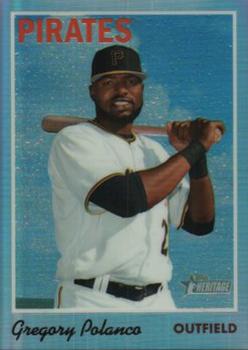 2019 Topps Heritage - Chrome Refractor (Walmart Exclusives) #THC-30 Gregory Polanco Front