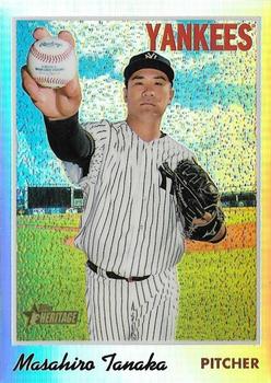 2019 Topps Heritage - Chrome Refractor (Walmart Exclusives) #THC-100 Masahiro Tanaka Front