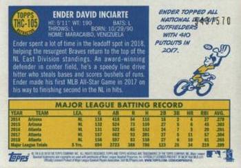 2019 Topps Heritage - Chrome Refractor (Walmart Exclusives) #THC-105 Ender Inciarte Back
