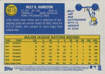 2019 Topps Heritage - Chrome Refractor (Walmart Exclusives) #THC-115 Billy Hamilton Back