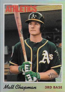 2019 Topps Heritage - Chrome Refractor (Walmart Exclusives) #THC-120 Matt Chapman Front