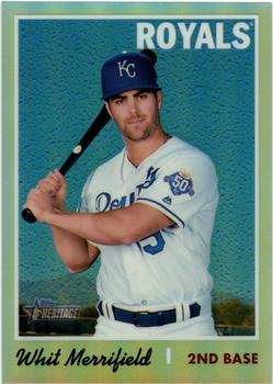 2019 Topps Heritage - Chrome Refractor (Walmart Exclusives) #THC-187 Whit Merrifield Front
