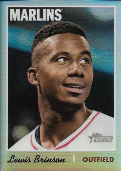 2019 Topps Heritage - Chrome Refractor (Walmart Exclusives) #THC-261 Lewis Brinson Front