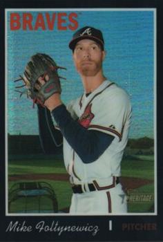 2019 Topps Heritage - Chrome Black Refractor (Walmart Exclusives) #THC-327 Mike Foltynewicz Front