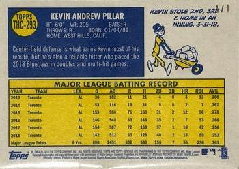 2019 Topps Heritage - Chrome Superfractor (Walmart Exclusives) #THC-293 Kevin Pillar Back