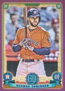 2019 Topps Gypsy Queen - Purple #133 George Springer Front
