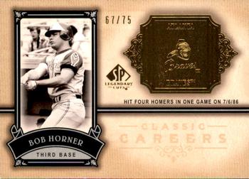 2005 SP Legendary Cuts - Classic Careers Gold #CC-BH Bob Horner Front