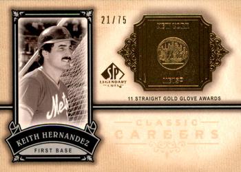 2005 SP Legendary Cuts - Classic Careers Gold #CC-KH Keith Hernandez Front