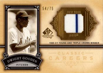 2005 SP Legendary Cuts - Classic Careers Material Gold #CC-DG Dwight Gooden Front