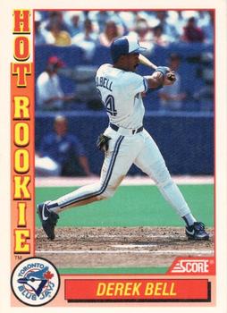 1992 Score - Hot Rookies #9 Derek Bell Front