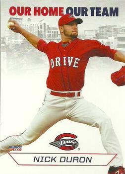 2018 Choice Greenville Drive #09 Nick Duron Front