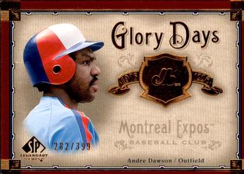 2005 SP Legendary Cuts - Glory Days #GD-AD Andre Dawson Front
