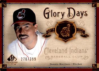 2005 SP Legendary Cuts - Glory Days #GD-DE Dennis Martinez Front