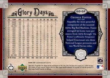 2005 SP Legendary Cuts - Glory Days #GD-GF George Foster Back