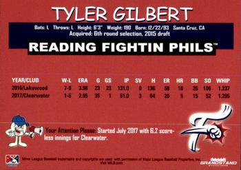 2018 Grandstand Reading Fightin Phils #NNO Tyler Gilbert Back