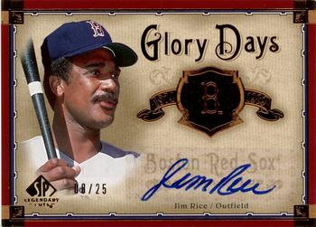 2005 SP Legendary Cuts - Glory Days Autograph #GD-JR Jim Rice Front