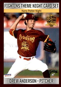 2017 Choice Reading Fightin Phils Theme Night #7 Drew Anderson Front