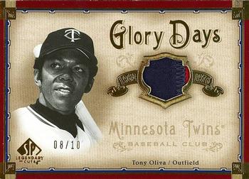 2005 SP Legendary Cuts - Glory Days Patch Gold #GD-TO Tony Oliva Front