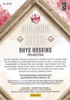 2019 Panini Diamond Kings - Diamond Deco #DD-RH Rhys Hoskins Back