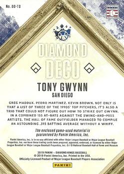 2019 Panini Diamond Kings - Diamond Deco #DD-TG Tony Gwynn Back