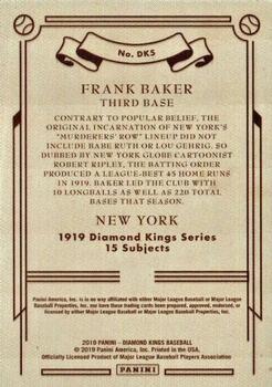 2019 Panini Diamond Kings - 1919 Diamond Kings #DK5 Frank Baker Back