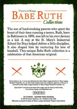2019 Panini Diamond Kings - Babe Ruth Collection #NNO Babe Ruth Back