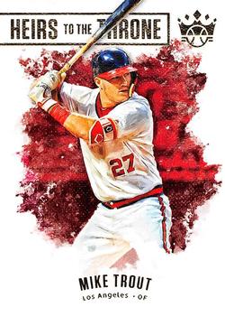 2019 Panini Diamond Kings - Heirs to the Throne #HTT-6 Mike Trout / Mickey Mantle Front