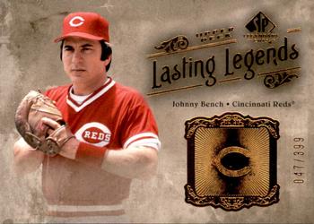 2005 SP Legendary Cuts - Lasting Legends #LL-BE Johnny Bench Front