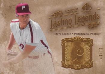 2005 SP Legendary Cuts - Lasting Legends Gold #LL-SC Steve Carlton Front