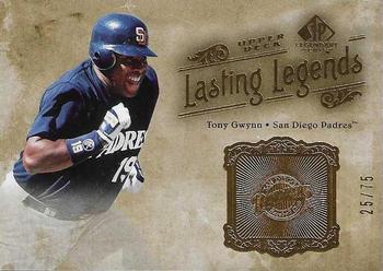 2005 SP Legendary Cuts - Lasting Legends Gold #LL-TG Tony Gwynn Front