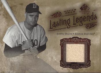 2005 SP Legendary Cuts - Lasting Legends Material #LL-BD Bobby Doerr Front