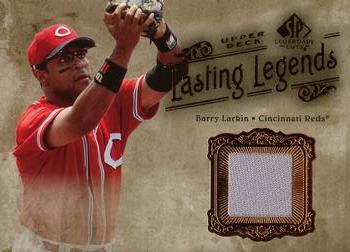 2005 SP Legendary Cuts - Lasting Legends Material #LL-BL Barry Larkin Front