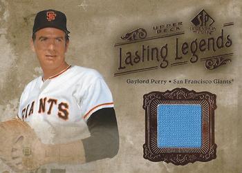 2005 SP Legendary Cuts - Lasting Legends Material #LL-GP Gaylord Perry Front