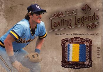 2005 SP Legendary Cuts - Lasting Legends Patch #LL-RY Robin Yount Front