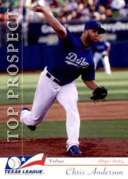 2015 Grandstand Texas League Top Prospects #NNO Chris Anderson Front