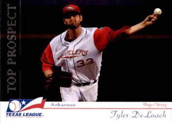 2015 Grandstand Texas League Top Prospects #NNO Tyler DeLoach Front