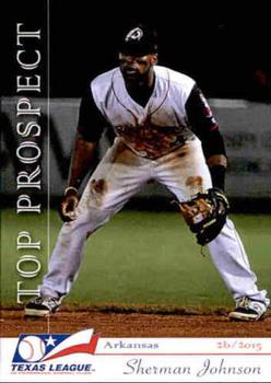 2015 Grandstand Texas League Top Prospects #NNO Sherman Johnson Front