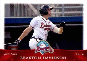 2014 Grandstand Danville Braves #NNO Braxton Davidson Front
