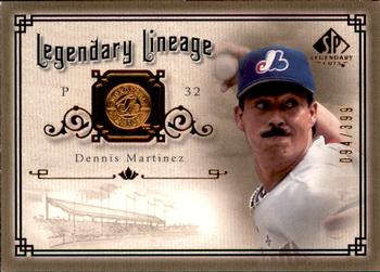 2005 SP Legendary Cuts - Legendary Lineage #LE-DE Dennis Martinez Front