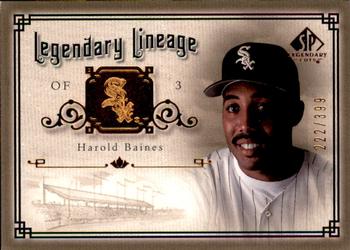2005 SP Legendary Cuts - Legendary Lineage #LE-HB Harold Baines Front