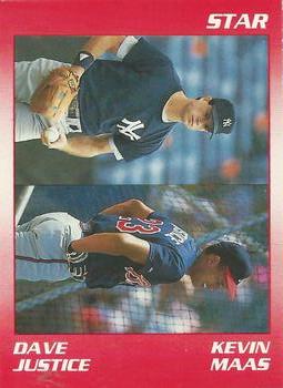 1990 Star Dave Justice / Kevin Maas #1 Kevin Maas / Dave Justice Front