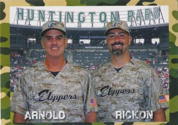 2014 Choice Columbus Clippers Military All-Stars #52 Tony Arnold / Jim Rickon Front