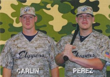 2014 Choice Columbus Clippers Military All-Stars #54 Luke Carlin / Roberto Perez Front