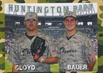 2014 Choice Columbus Clippers Military All-Stars #56 Tyler Cloyd / Trevor Bauer Front