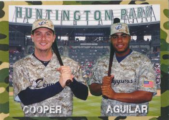 2014 Choice Columbus Clippers Military All-Stars #57 David Cooper / Jesus Aguilar Front