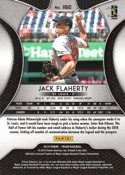 2019 Panini Prizm #182 Jack Flaherty Back